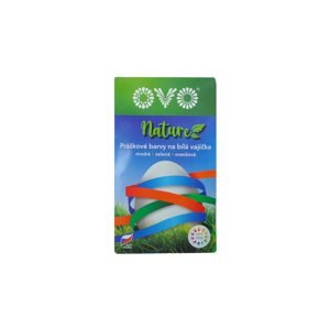 Velikonoční barvy na vajíčka OVO NATURE prášek 5g modrá, zelená, oranžová