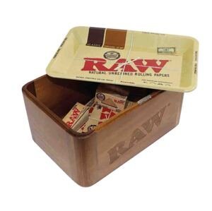 Malý dřevěný box RAW s magnetickým uzávěrem