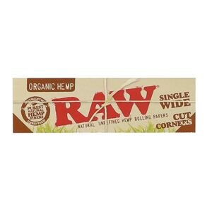 RAW krátké cigaretové papírky Organic Cut Corners