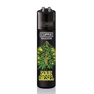 Clipper zapalovač Strains motiv: Sour Diesel