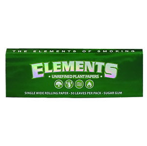 Elements cigaretové papírky Plant Based Single Wide