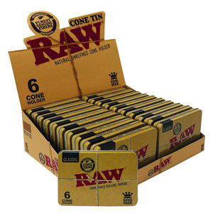 Kovový obal RAW tin case for 6 ks cones