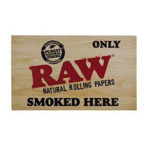 Samolepka RAW Smoked here