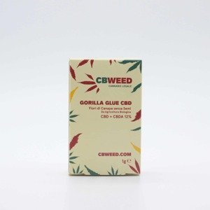 CBD konopí - Gorilla Glue - CBWEED - 0,2% THC Váha: 1 g