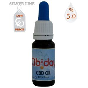 Konopný 5% CBD olej Cibiday 0,2 % THC 10 ml