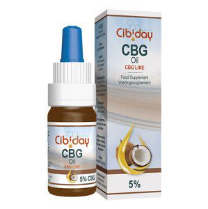 Konopný 5% CBG olej Cibiday 0,2 % THC 10 ml