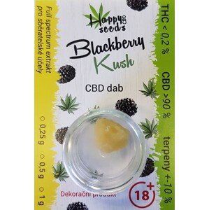 CBD dab - Blackberry Kush (CBD>90%) od Happy seeds Váha: 1 g