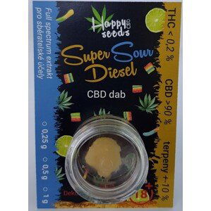 CBD dab - Super Sour Diesel (CBD>90%) od Happy seeds Váha: 0,25 g