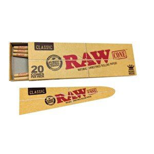 Předrolované dutinky RAW Cone, 20 ks