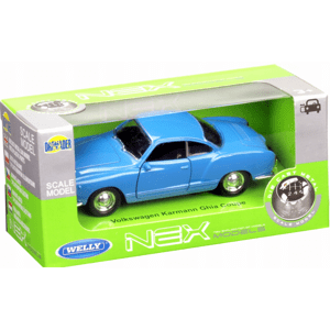008805 Kovový model auta - Nex 1:34 - Volkswagen Karmann Ghia Coupe Modrá