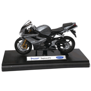 008690 Model motorky na podstavě - Welly 1:18 - Triumph Daytona 675