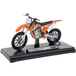 008690 Model motorky na podstavě - Welly 1:18 - KTM 450 SX-F