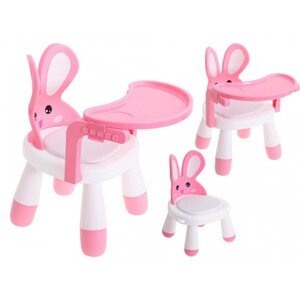 5845_1 Multifunkční dětská židle - Bunny Chair Růžová