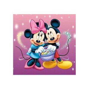 784414 NORIMPEX 5D Diamantová mozaika - Mickey a Minnie