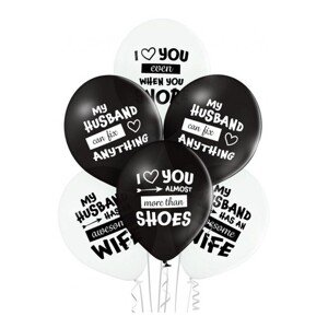 BRN_5000651 Godan Set balonů - Best Wife / Best Husband, 30cm (6ks) Best Husband