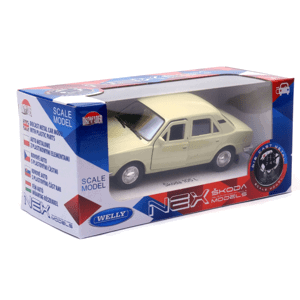 028567 Kovový model auta - Nex 1:34 - Škoda 105 L Béžová