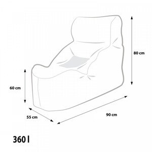 EF3006 Ecopuf Sedací vak ECOPUF - UNDO - plyš amore A57