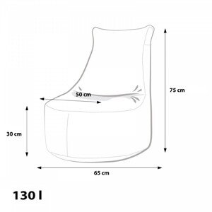 EF4016 Ecopuf Dětský MINI sedací vak Ecopuf - SEAT S modern polyester DG32/NC8