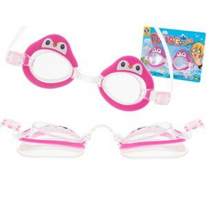 5564 Dětské plavecké brýle - Růžový tučňáček