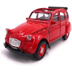 008805 Kovový model auta - Nex 1:34 - Citroën 2CV (Open Top) Červená
