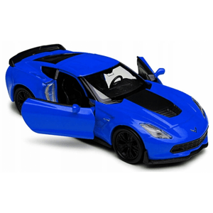 008805 Kovový model auta - Nex 1:34 - 2017 Chevrolet Corvette Z06 Modrá