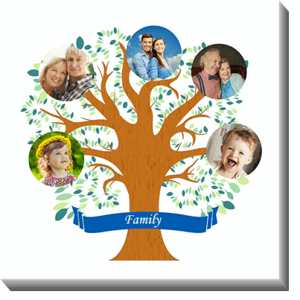 Obraz, Rodinný strom, 70x70 cm