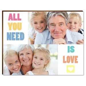 Fotopanel, All you need is love, 18x13 cm