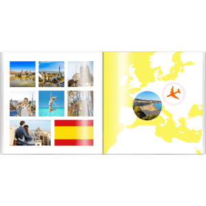 Španělsko - prázdninové dobrodružství fotokniha, 30x30 cm
