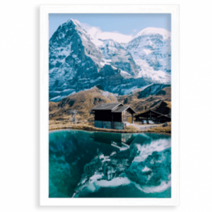 Plakát v rámu, Alpy, 20x30 cm