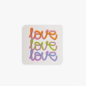 Přívěsek Love Love, 6x6 cm