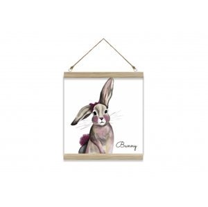 Obraz na provázku, Bunny, 30x30 cm