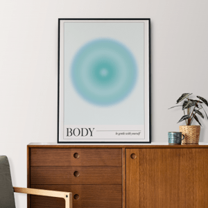 Plakát, Body, mind, soul, 50x70 cm