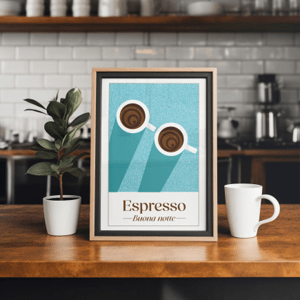 Plakát, Coffee - Espresso, 70x100 cm