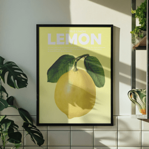 Plakát, Fruits - Lemon, 30x40 cm