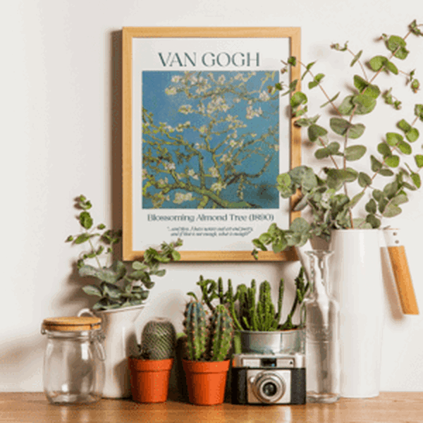 Plakát, Van Gogh - Almond Tree, 30x40 cm