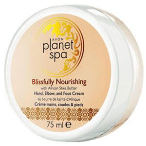 Avon Vyživující krém na ruce, nohy a lokty s bambuckým máslem Planet Spa (Hand, Elbow and Foot Cream Blissfully Nourishing with African Shea Butter) 75 ml