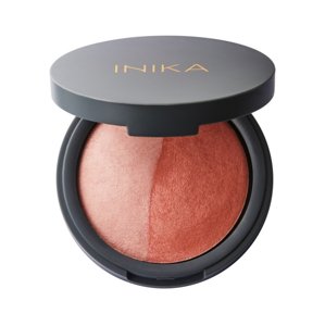 INIKA Organic Zapečená minerální duo tvářenka (Baked Blush) 6,5 g Burnt Peach