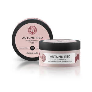 Maria Nila Jemná vyživující maska bez permanentních barevných pigmentů Autumn Red (Colour Refresh Mask) 100 ml