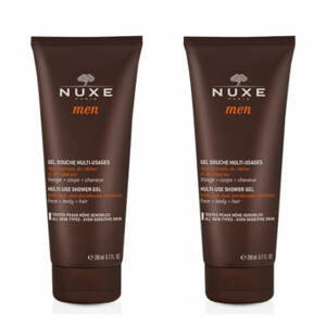 Nuxe Sada sprchových gelů na tělo, tvář i vlasy Men (Multi-Use Shower Gel) 2 x 200 ml