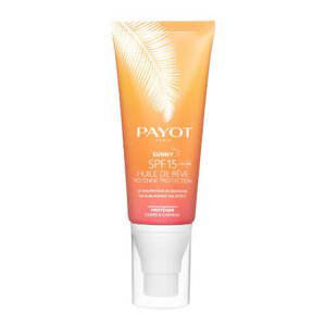 Payot Suchý olej na opalování na tělo a vlasy SPF 15 Sunny (The Sublimating Tan Effect) 100 ml