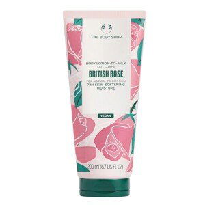 The Body Shop Tělové mléko pro normální až suchou pokožku British Rose (Body Lotion) 200 ml