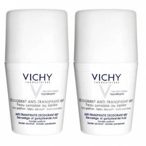 Vichy Sada kuličkových deodorantů pro citlivou a podrážděnou pokožku 2 x 50 ml