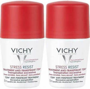 Vichy Sada kuličkových antiperspirantů proti nadměrnému pocení (Stress Resist 72H) 2 x 50 ml