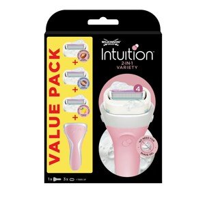 Wilkinson Sword Holicí strojek pro ženy Intuition Variety Edition + 3 různé hlavice