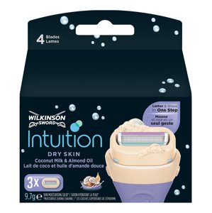 Wilkinson Sword Náhradní hlavice Intuition Dry Skin 3 ks