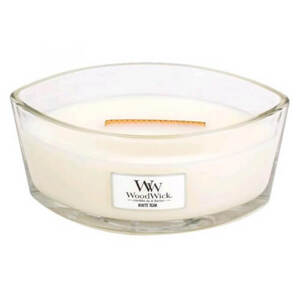 WoodWick Vonná svíčka loď White Teak 453,6 g