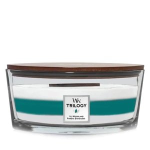 WoodWick Vonná svíčka loď Trilogy Icy Woodland 453,6 g