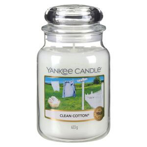 Yankee Candle Aromatická svíčka Clean Cotton 623 g