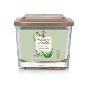 Yankee Candle Aromatická svíčka střední hranatá Cactus Flower & Agave 347 g