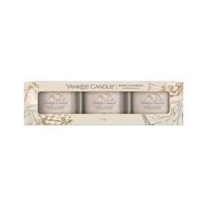 Yankee Candle Sada votivních svíček ve skle Warm Cashmere 3 x 37 g